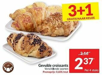 Intermarché Gevulde croissants aanbieding