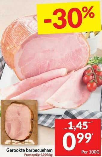 Intermarché Gerookte barbecueham aanbieding