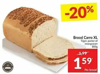 Intermarché Brood carro xl tijger panter of meergranen aanbieding