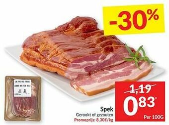 Intermarché Spek gerookt of gezouten aanbieding
