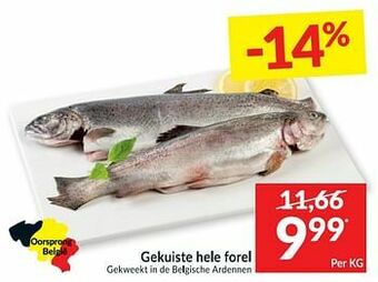 Intermarché Gekuiste hele forel aanbieding