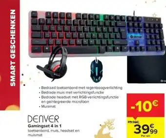 Carrefour Denver Gamingset 4 in 1 aanbieding