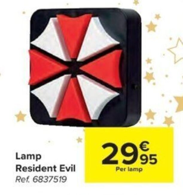 Lamp Resident Evil promotie bij Carrefour