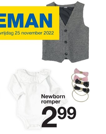 Zeeman Newborn Romper aanbieding