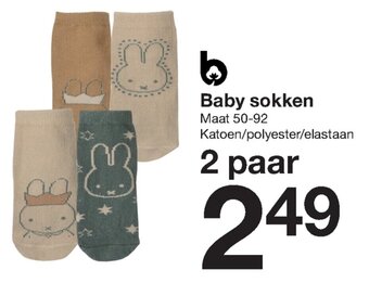 Zeeman Baby Sokken Maat 50-92 aanbieding