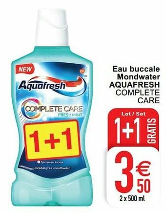 Cora Eau buccale mondwater aquafresh complete care aanbieding