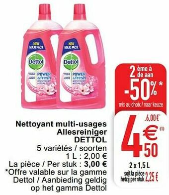 Cora Nettoyant multi-usages allesreiniger dettol aanbieding