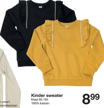 Zeeman Kinder Sweater Maat 92-164 aanbieding