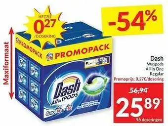 Intermarché Dash waspods all in one regular aanbieding