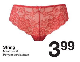 Zeeman String Maat S-XXL aanbieding