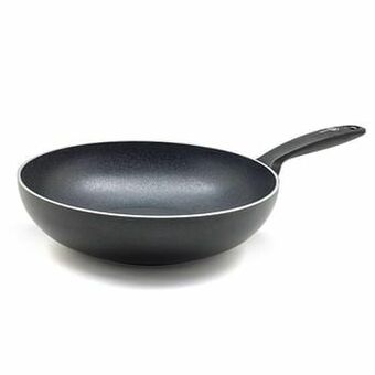Makro Greenpan Wokpan Andorra 28 cm zwart aanbieding