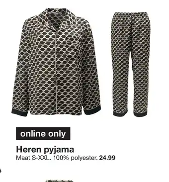 Zeeman Heren Pyjama Maat S-XXL aanbieding