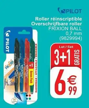 Cora Roller réinscriptible overschrijfbare roller frixion ball aanbieding