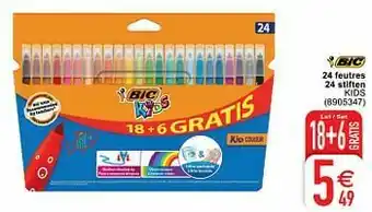 Cora 24 feutres 24 stiften kids aanbieding