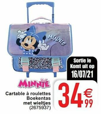 Cora Cartable à roulettes boekentas met wieltjes aanbieding