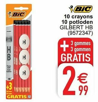 Cora 10 crayons 10 potloden gilbert hb aanbieding