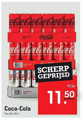 Sligro Coca-cola tray 24 aanbieding