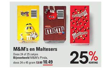 Sligro M&m's en maltesers aanbieding