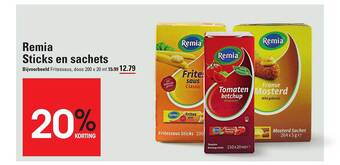 Sligro Remia sticks en sachets aanbieding