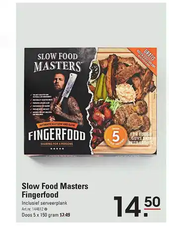 Slow food masters fingerfood