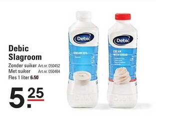 Sligro Debic slagroom aanbieding