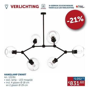 Zelfbouwmarkt Hanglamp zwart aanbieding