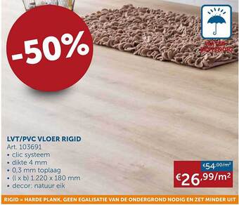 Zelfbouwmarkt Lvt pvc vloer rigid aanbieding