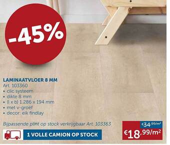 Zelfbouwmarkt Laminaatvloer 8 mm aanbieding