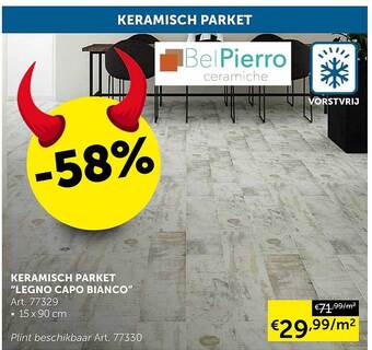 Zelfbouwmarkt Keramisch parket aanbieding