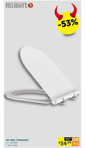 Zelfbouwmarkt Wc-bril aanbieding
