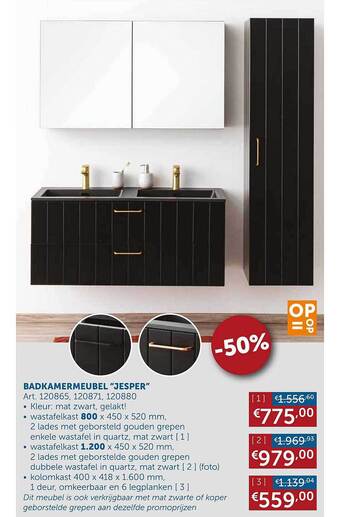 Zelfbouwmarkt Badkamermeubel aanbieding