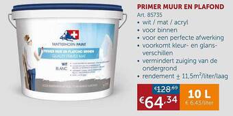 Primer muur en plafond