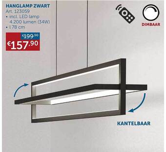 Zelfbouwmarkt Hanglamp zwart aanbieding