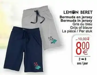 Cora Bermuda en jersey bermuda in jersey aanbieding
