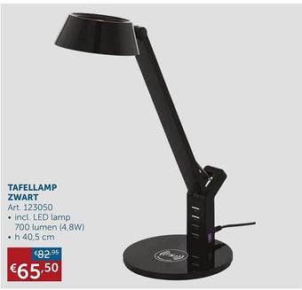 Zelfbouwmarkt Tafellamp zwart aanbieding