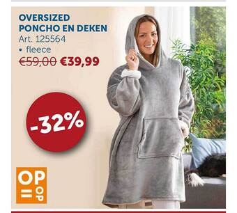 Zelfbouwmarkt Oversized poncho en deken aanbieding