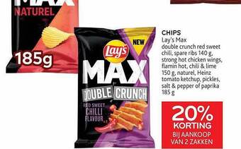 Alvo Chips lay's max aanbieding