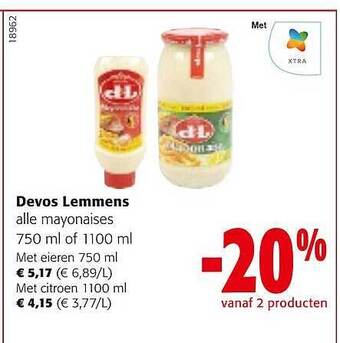 Colruyt Devos lemmens alle mayonaises aanbieding