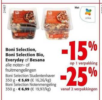 Colruyt Boni selection boni selection bio everyday of besana aanbieding