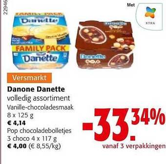 Colruyt Danone danette aanbieding