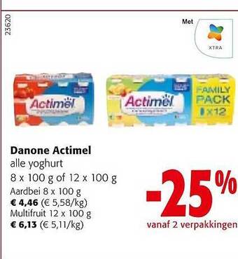 Colruyt Danone actimel aanbieding