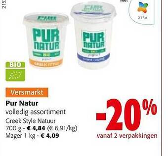 Colruyt Pur natur aanbieding