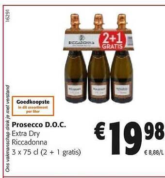 Colruyt Prosecco d.o.c. aanbieding
