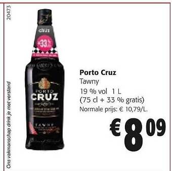 Colruyt Porto cruz tawny aanbieding