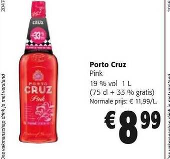 Colruyt Porto cruz pink aanbieding