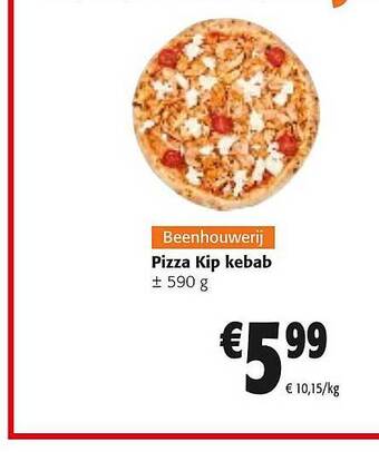 Colruyt Pizza kip kebab aanbieding