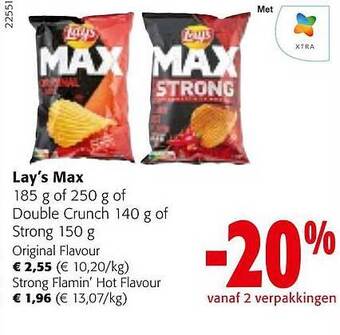 Colruyt Lay's max aanbieding