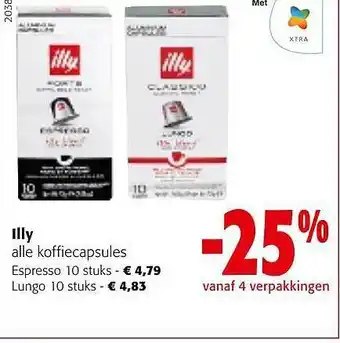 Illy alle koffiecapsules espresso 10 stuks - lungo 10 stuks