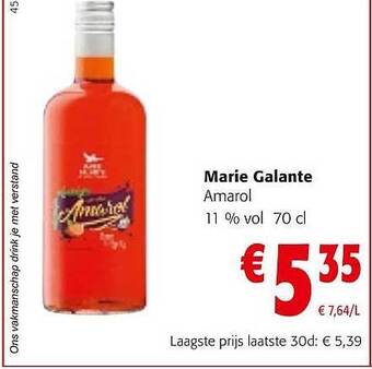 Colruyt Marie galante amarol aanbieding