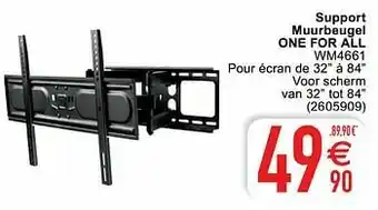Cora Support muurbeugel one for all wm4661 aanbieding